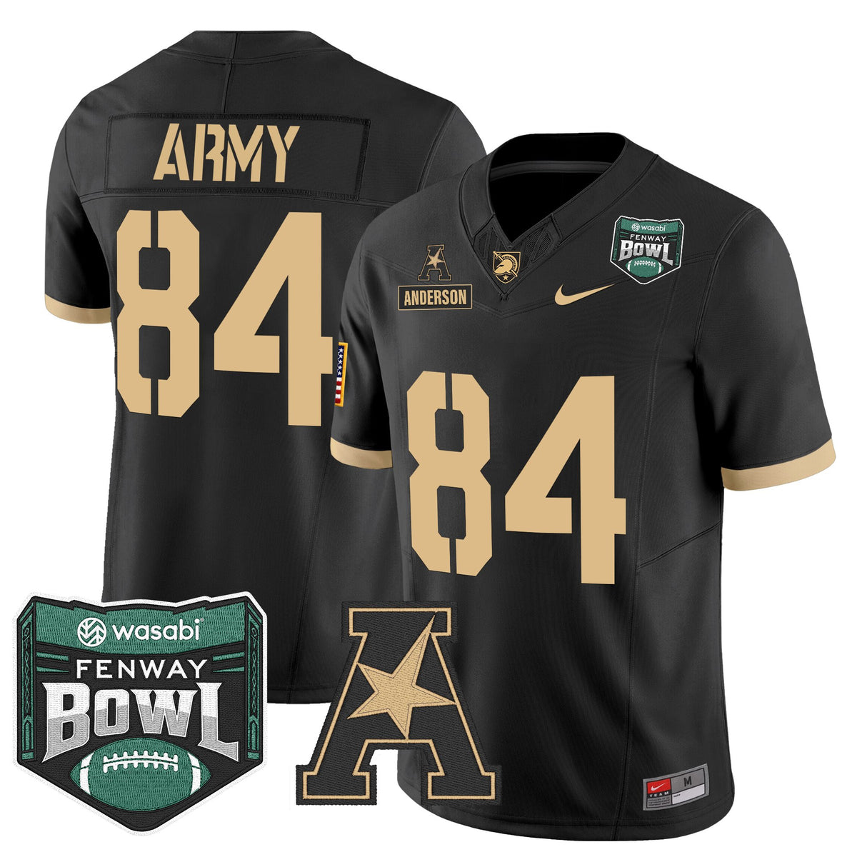 Men's Army Black Knights 2025 Fenway Bowl Vapor Limited Jersey - All Stitched
