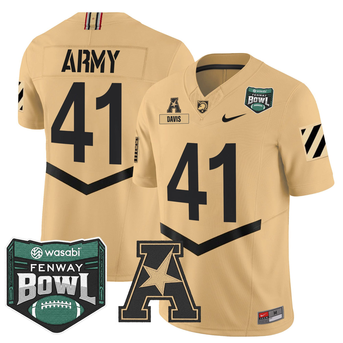Men's Army Black Knights 2025 Fenway Bowl Vapor Limited Jersey - All Stitched