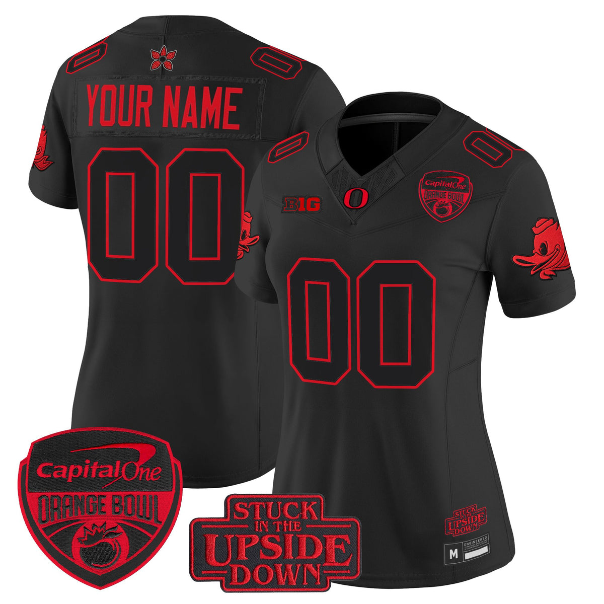 Oregon Ducks 'Stranger Things Edition' Vapor Limited Custom Jersey - 2025/26 Orange Bowl Patch - All Stitched