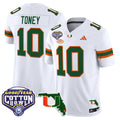 Men's Miami Hurricanes 2025 Cotton Bowl & Florida Patch Vapor Limited Jersey - All Stitched