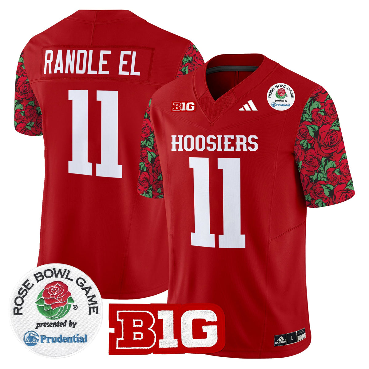 Men's Indiana Hoosiers 2025 Rose Bowl Pattern Vapor Limited Jersey - Stitched