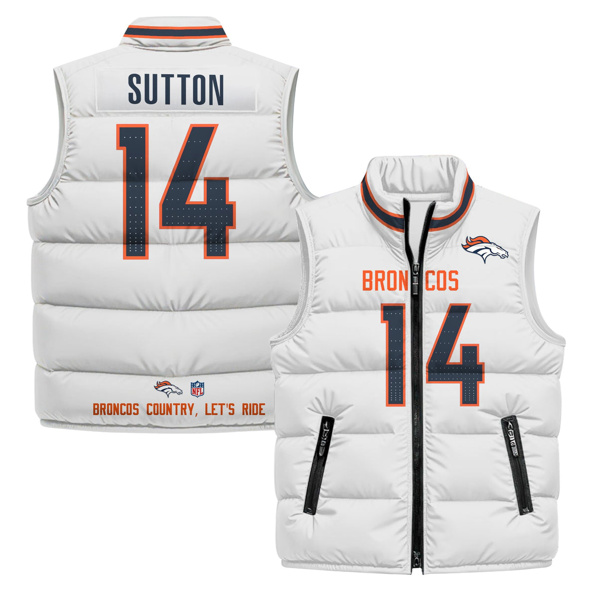 Denver Broncos 2025 Puffer Vest