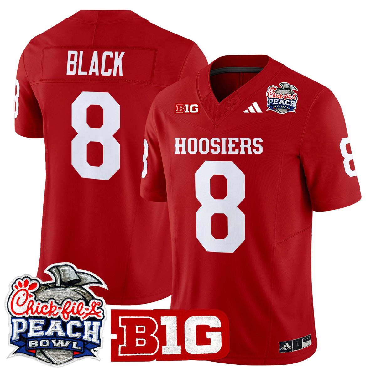 Men's Indiana Hoosiers 2026 Peach Bowl Vapor Limited Jersey - All Stitched