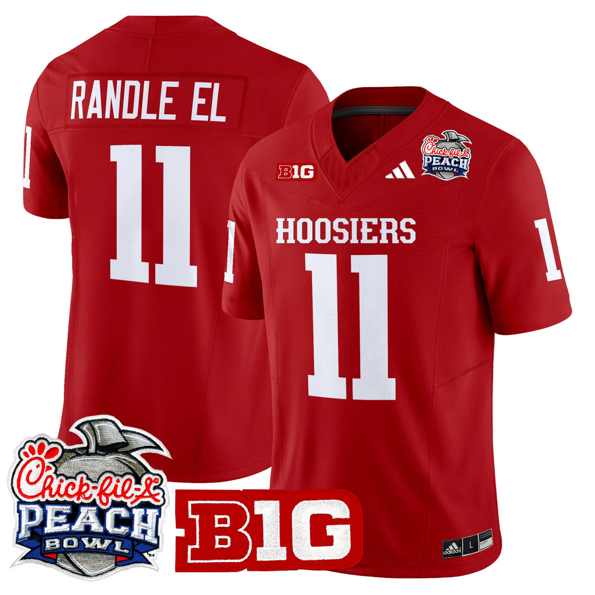 Men's Indiana Hoosiers 2026 Peach Bowl Vapor Limited Jersey - All Stitched
