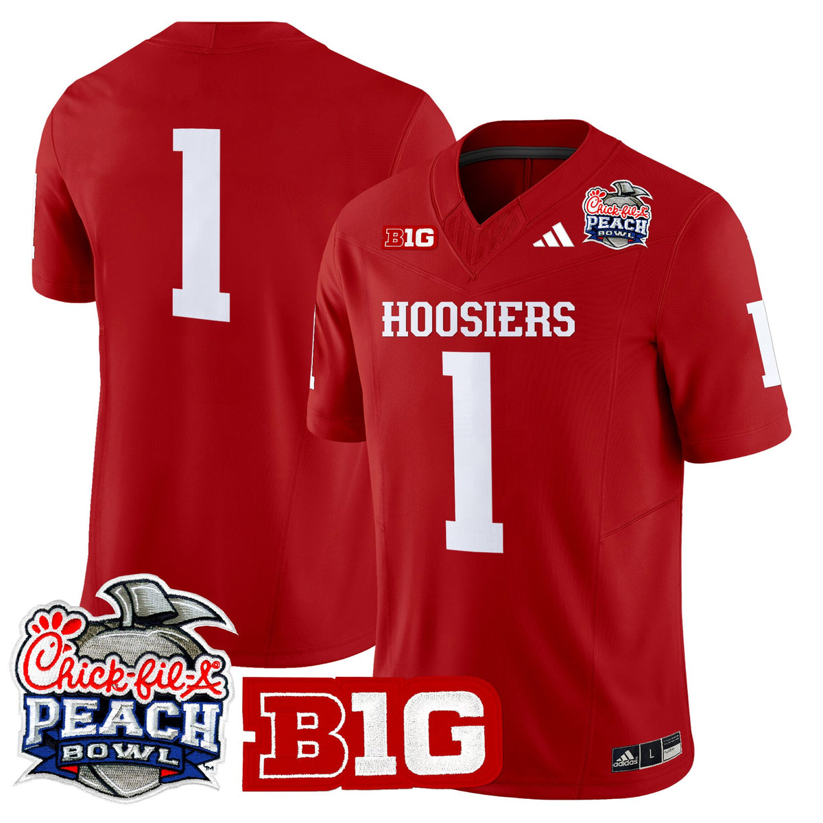 Men's Indiana Hoosiers 2026 Peach Bowl Vapor Limited Jersey - All Stitched