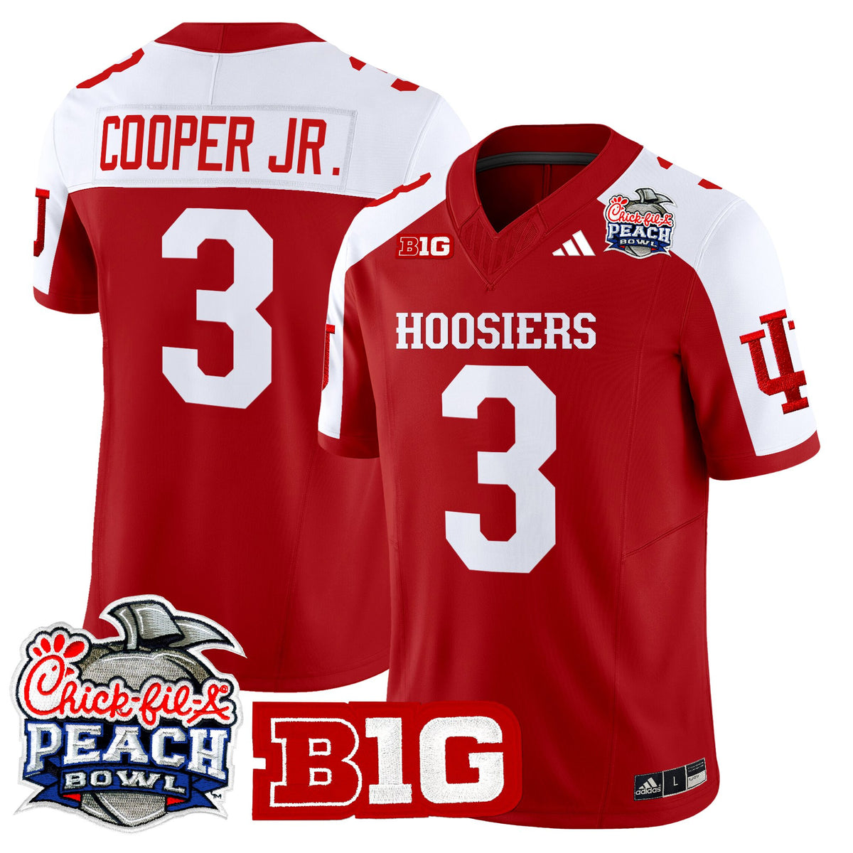 Men's Indiana Hoosiers 2026 Peach Bowl Vapor Limited Jersey - All Stitched