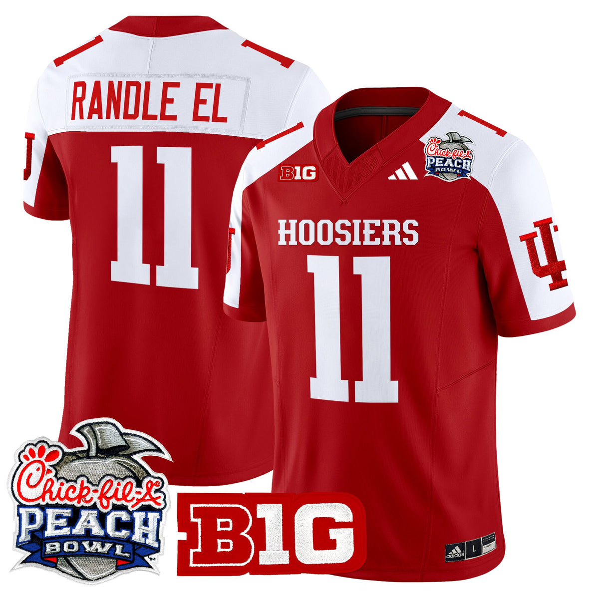 Men's Indiana Hoosiers 2026 Peach Bowl Vapor Limited Jersey - All Stitched