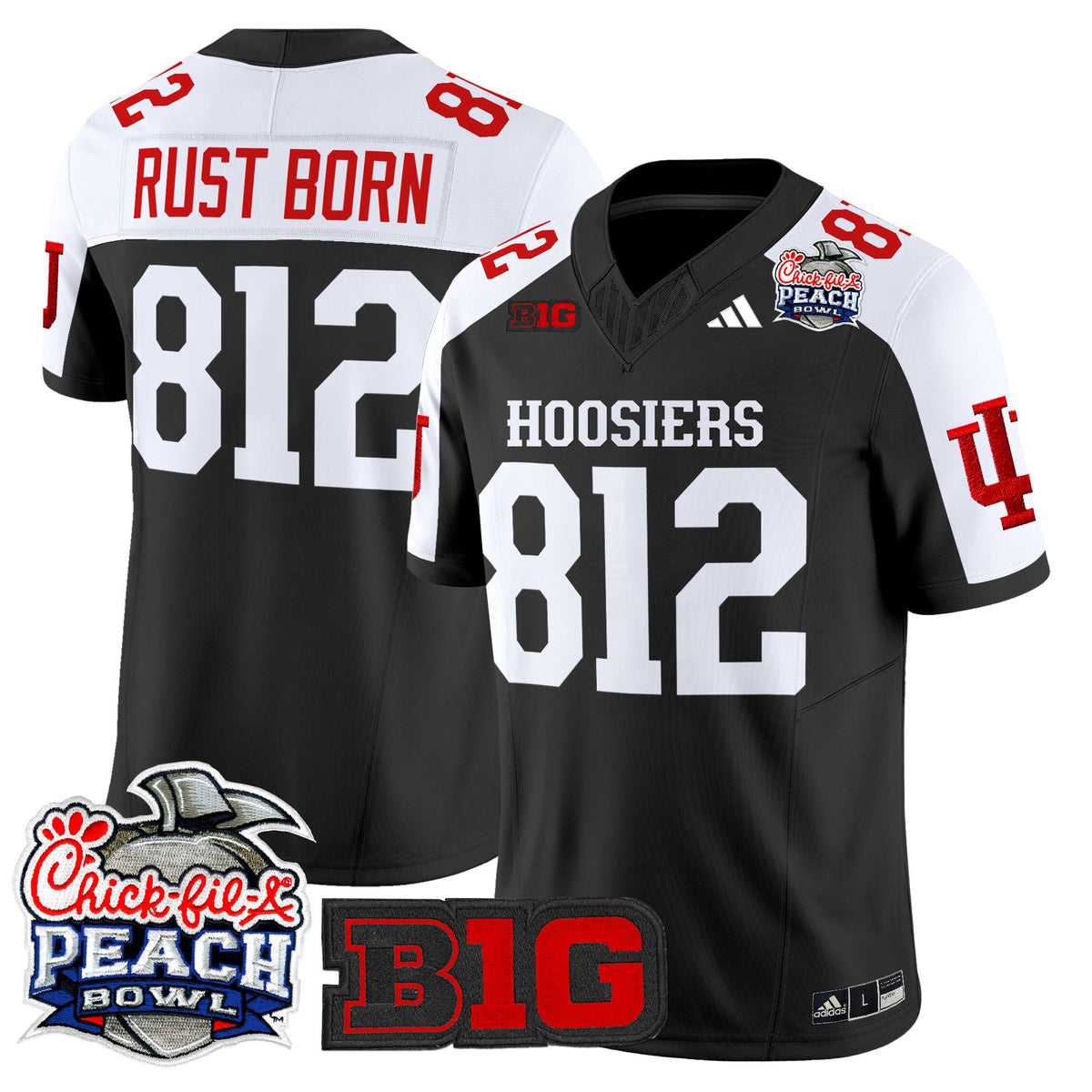 Men's Indiana Hoosiers 2026 Peach Bowl Vapor Limited Jersey - All Stitched