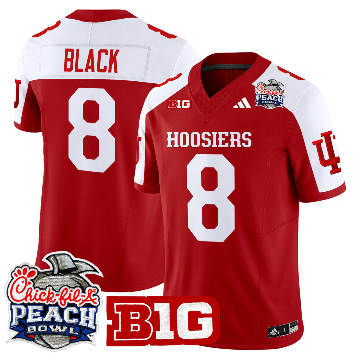 Men's Indiana Hoosiers 2026 Peach Bowl Vapor Limited Jersey - All Stitched