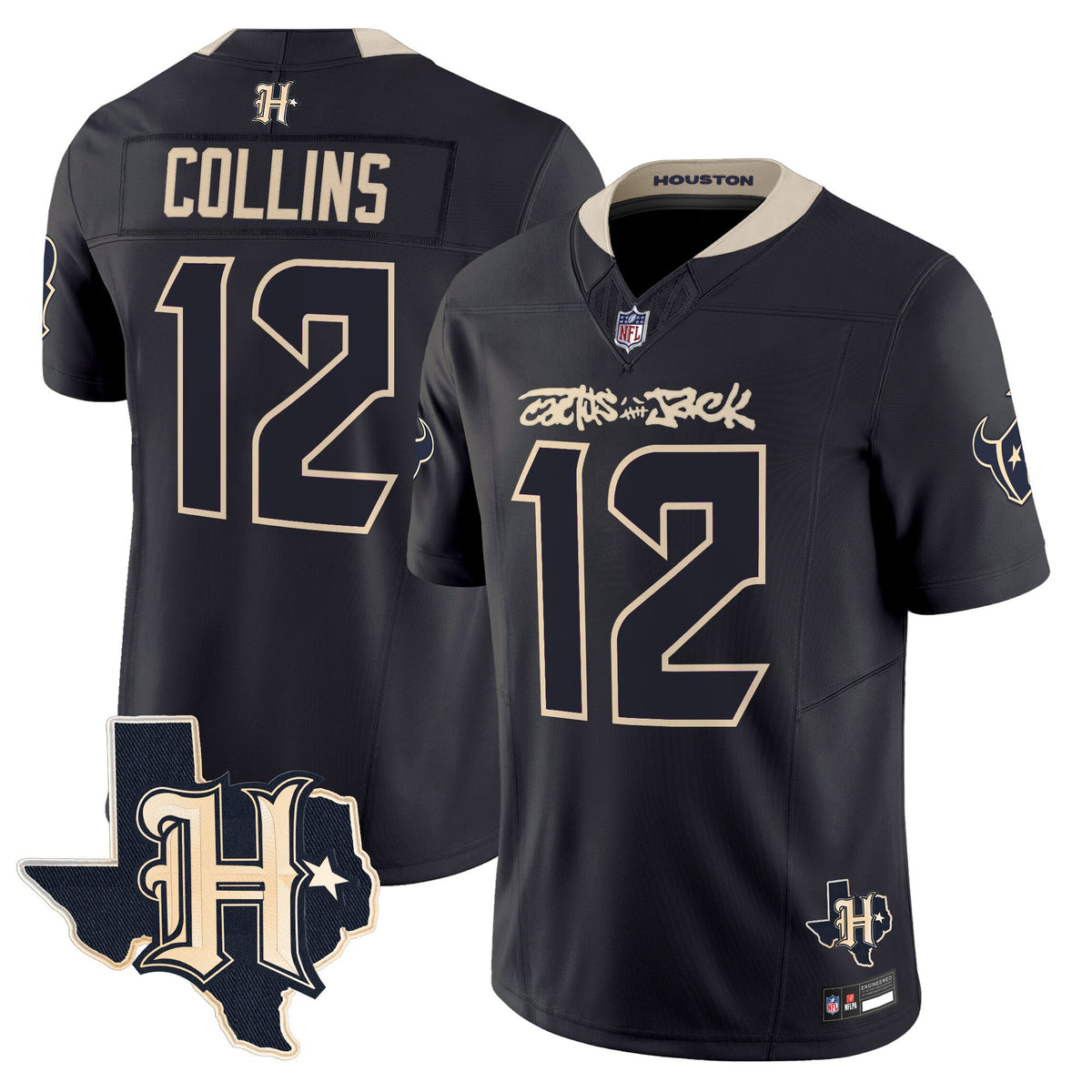 Men's Houston Texans x Cactus Jack Vapor Limited Jersey - All Stitched
