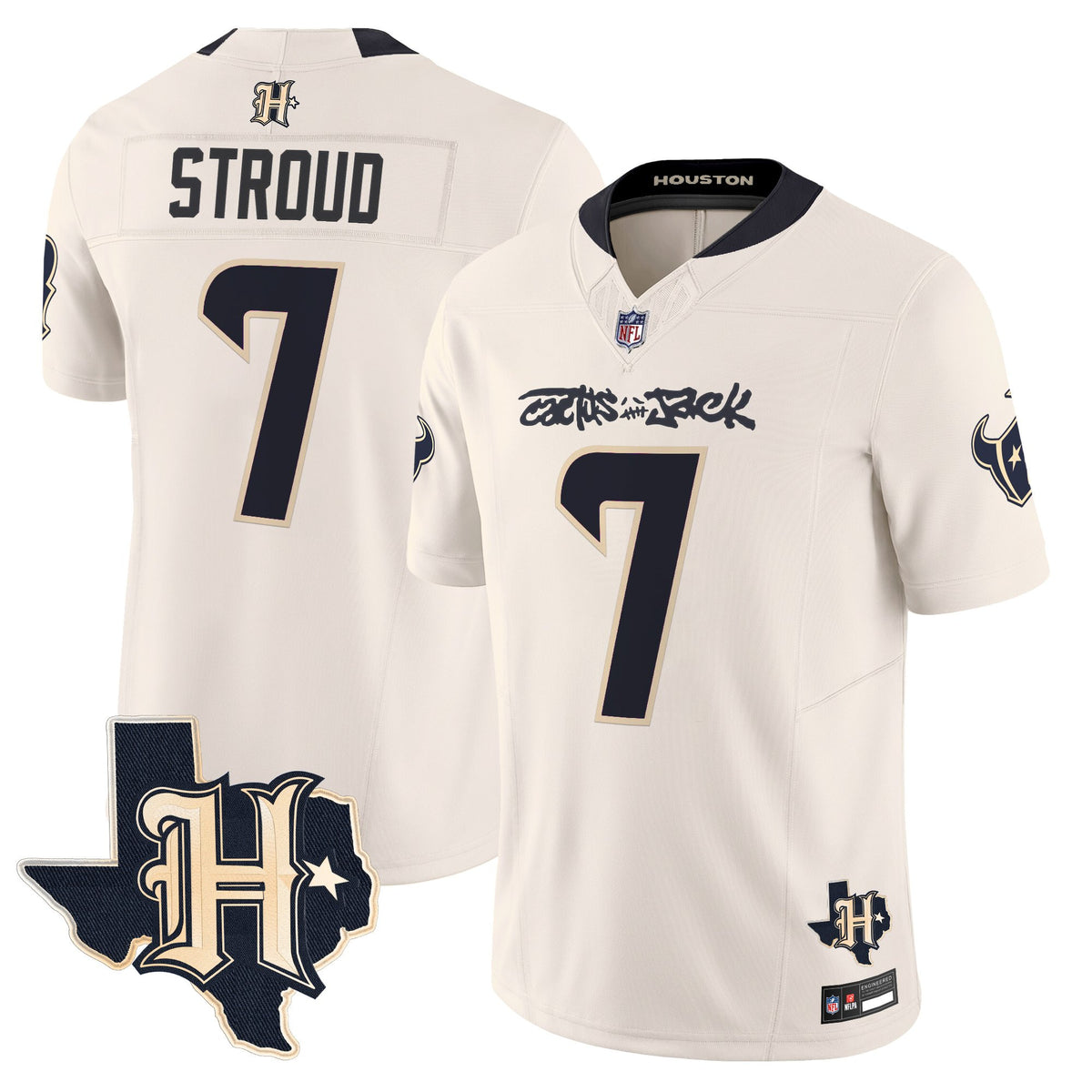 Men's Houston Texans x Cactus Jack Vapor Limited Jersey - All Stitched