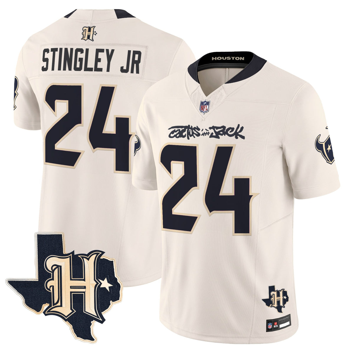 Men's Houston Texans x Cactus Jack Vapor Limited Jersey - All Stitched
