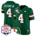 Men's Miami Hurricanes 2026 The Fiesta Bowl & Florida Patch Vapor Limited Jersey - All Stitched