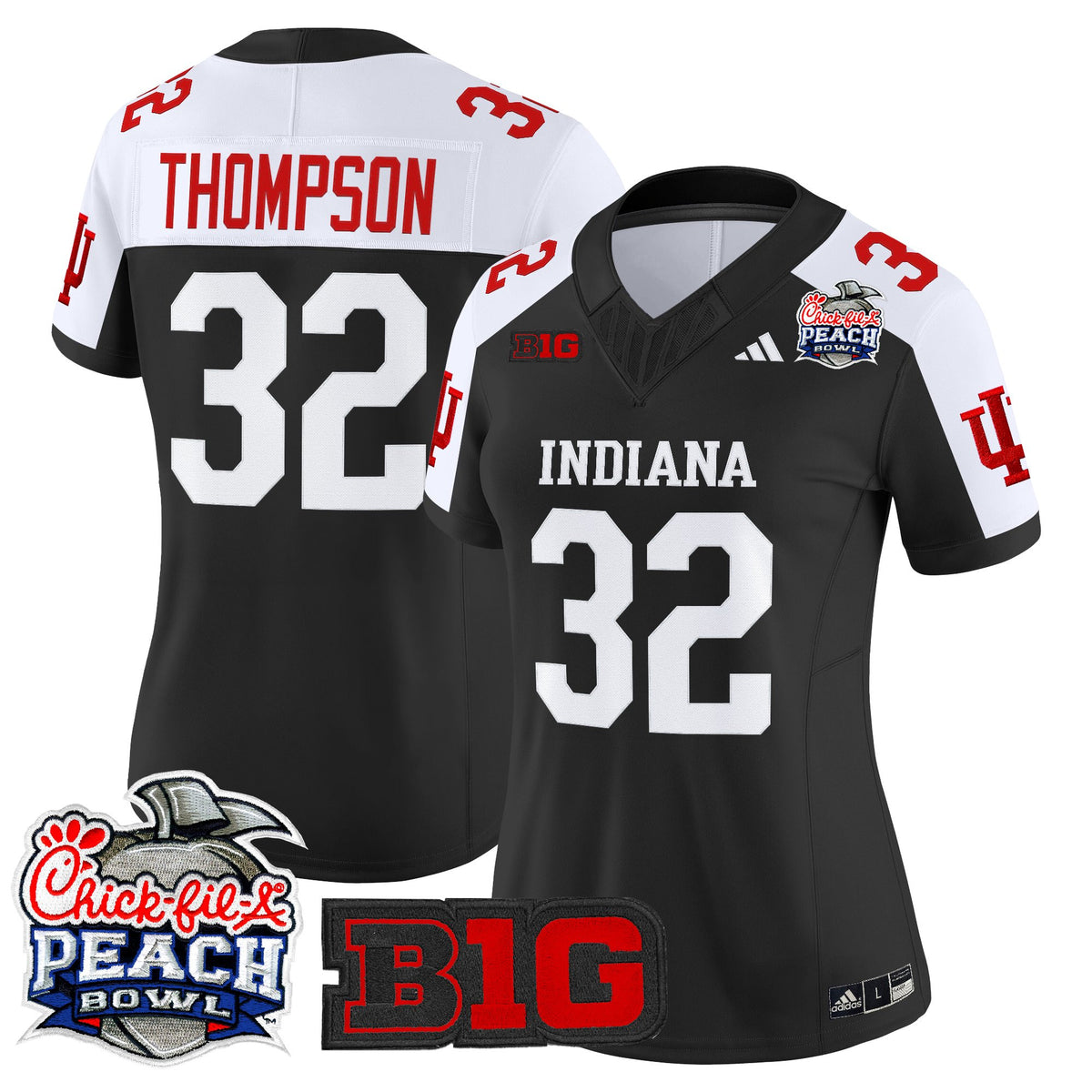 Women's Indiana Hoosiers 2026 Peach Bowl Vapor Limited Jersey - All Stitched