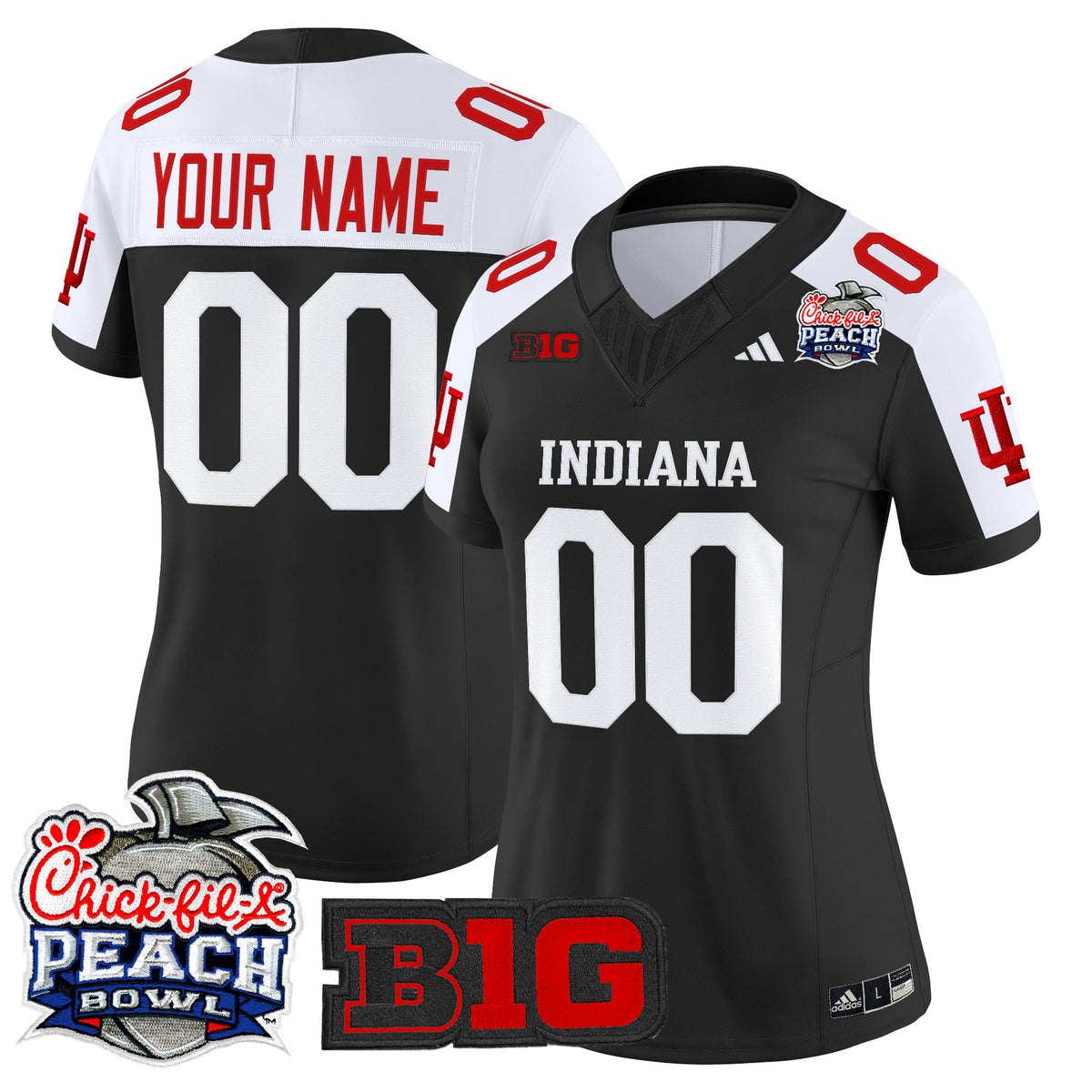 Indiana Hoosiers 2026 Peach Bowl Vapor Limited Custom Jersey - All Stitched