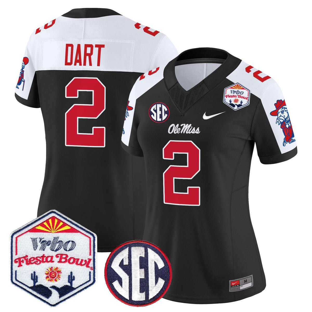 Women's Ole Miss Rebels 2026 The Fiesta Bowl Vapor Limited Jersey - All Stitched