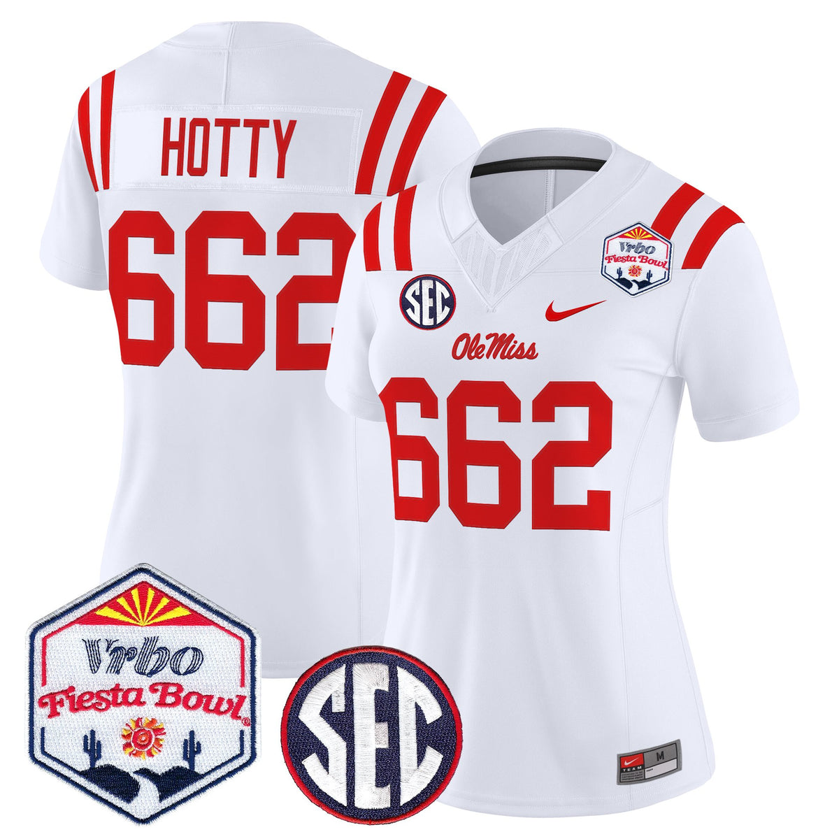 Women's Ole Miss Rebels 2026 The Fiesta Bowl Vapor Limited Jersey - All Stitched