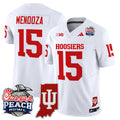 Men's Indiana Hoosiers 2026 Peach Bowl & Indiana State Patch Vapor Limited Jersey - All Stitched