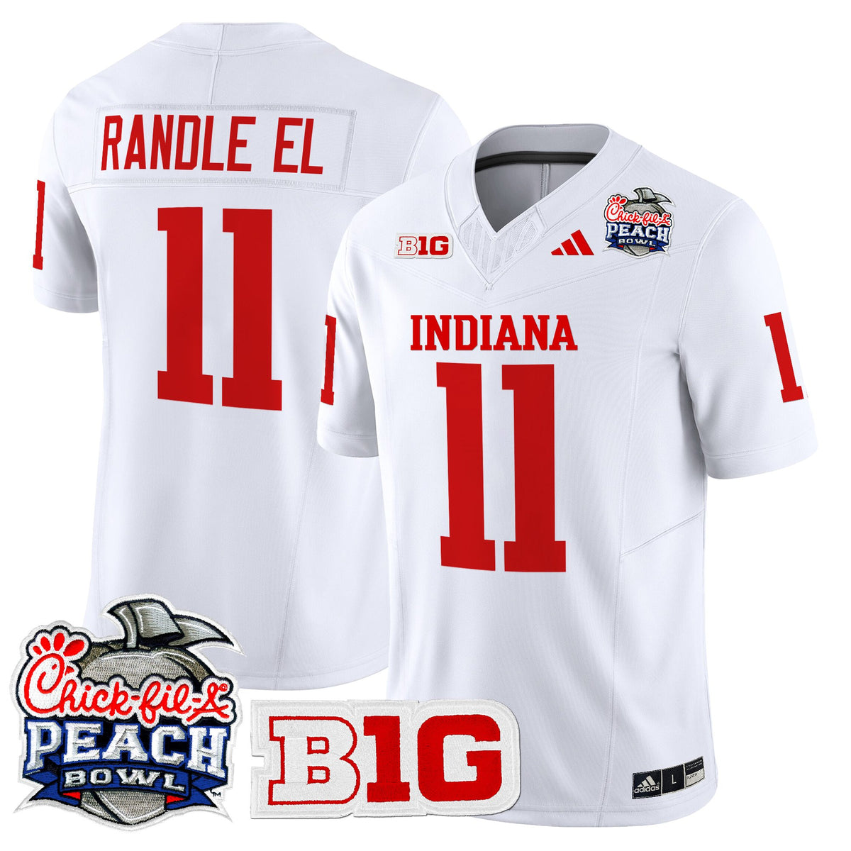 Men's Indiana Hoosiers 2026 Peach Bowl Vapor Limited Jersey V2 - All Stitched