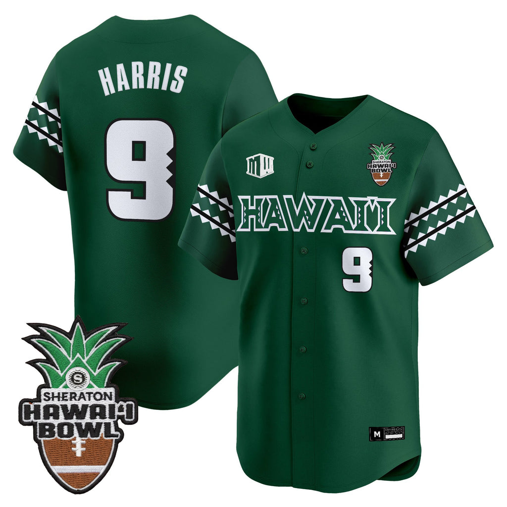 Men's Hawai'i Rainbow Warriors 2025 Hawai'i Bowl Vapor Baseball Jersey - All Stitched