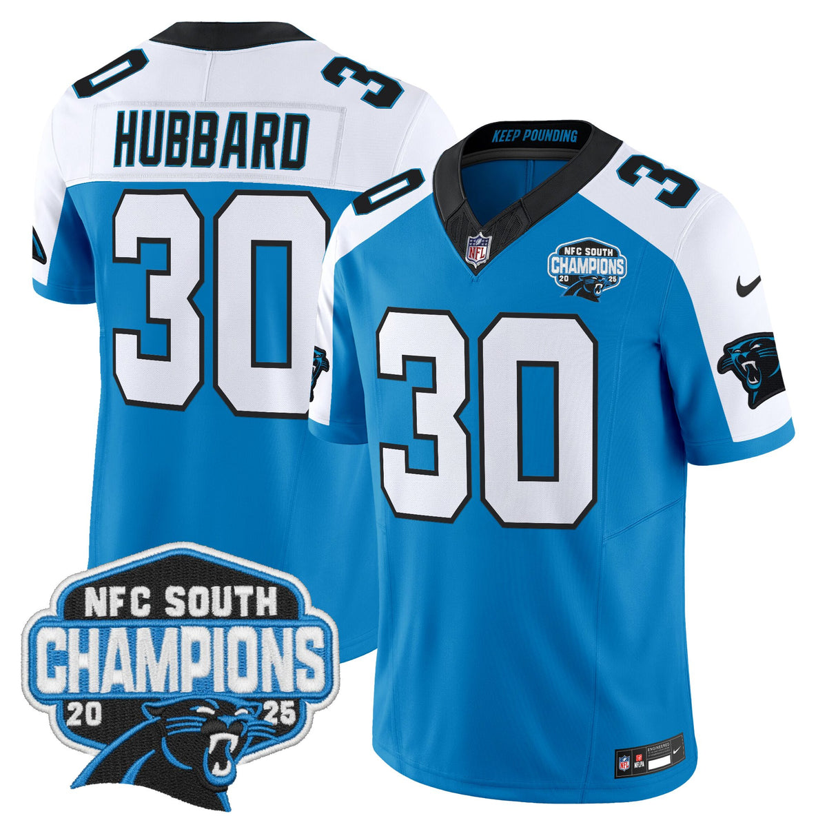 Men's Carolina Panthers 2025 NFC South Division Champions Vapor Limited Jersey - All Stitched