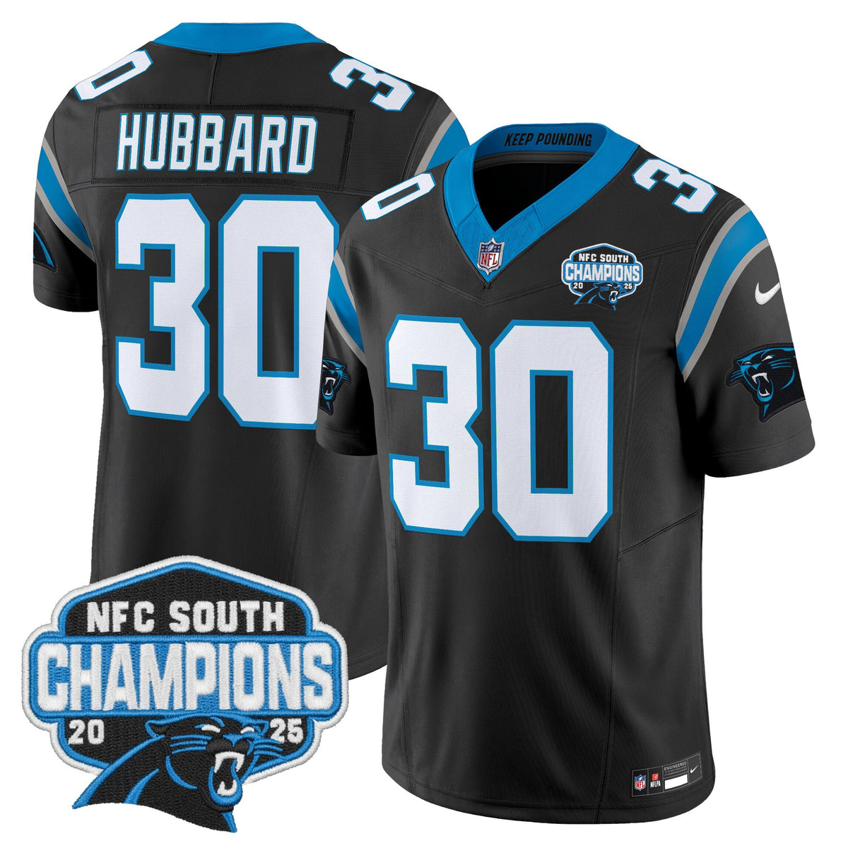 Men's Carolina Panthers 2025 NFC South Division Champions Vapor Limited Jersey - All Stitched