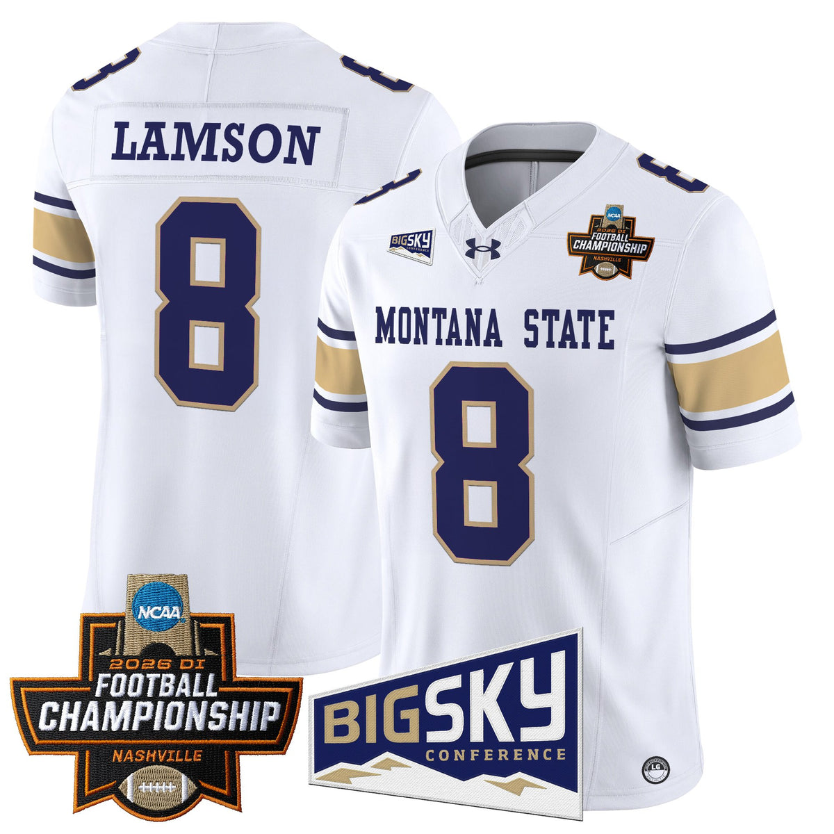 Men's Montana State Bobcats 2026 Football Championship Vapor Limited Jersey - All Stitched