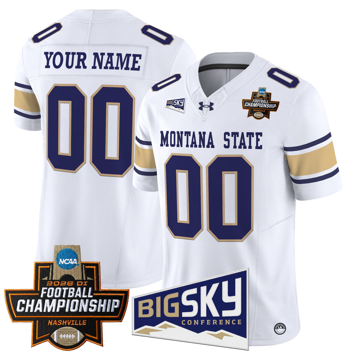 Montana State Bobcats 2026 Football Championship Vapor Limited Custom Jersey - All Stitched