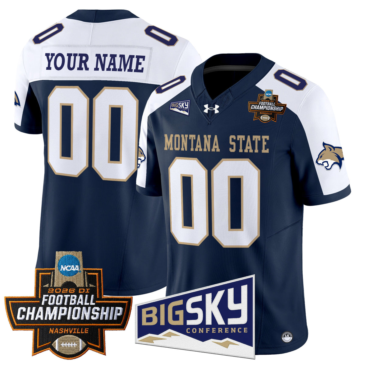 Montana State Bobcats 2026 Football Championship Vapor Limited Custom Jersey - All Stitched
