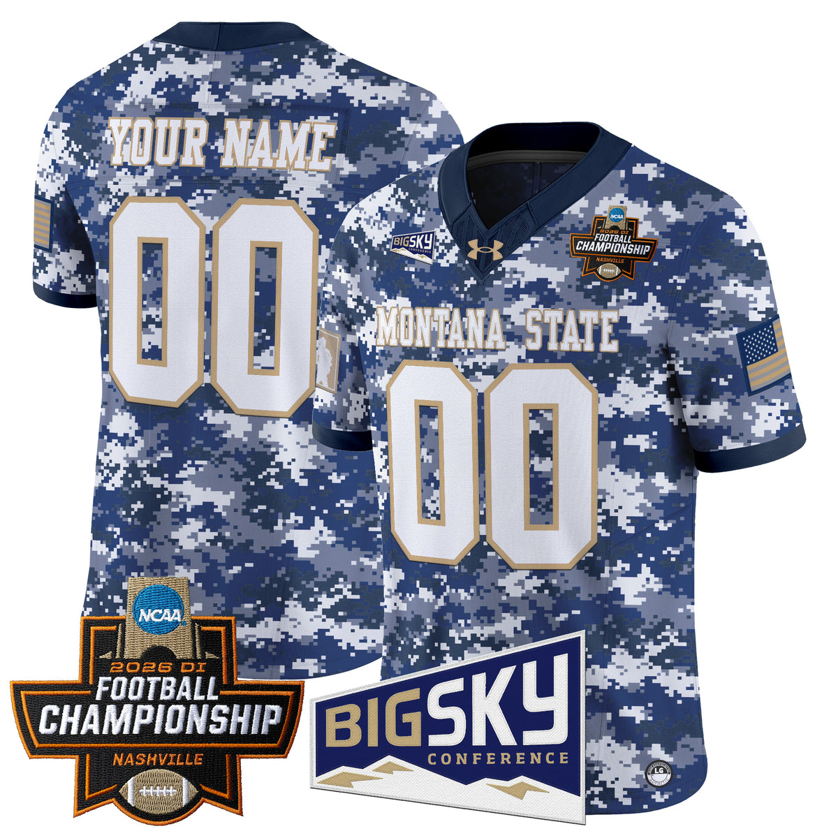 Montana State Bobcats 2026 Football Championship Vapor Limited Custom Jersey - All Stitched