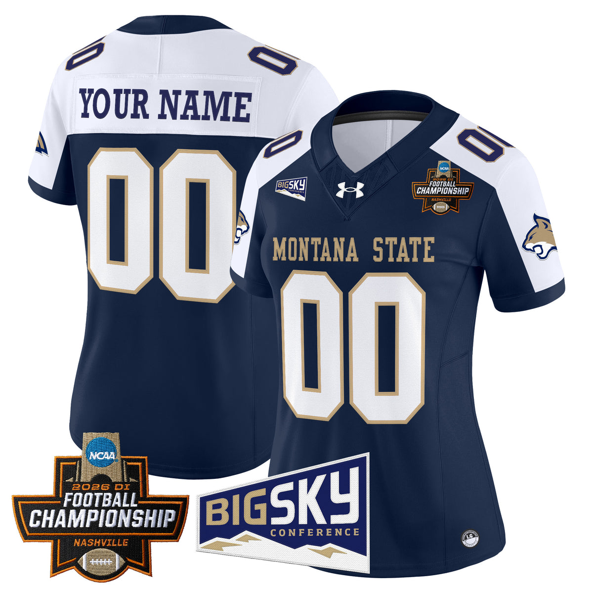 Montana State Bobcats 2026 Football Championship Vapor Limited Custom Jersey - All Stitched