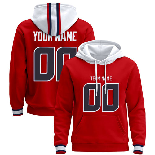 Battle Red Custom Pullover Hoodie