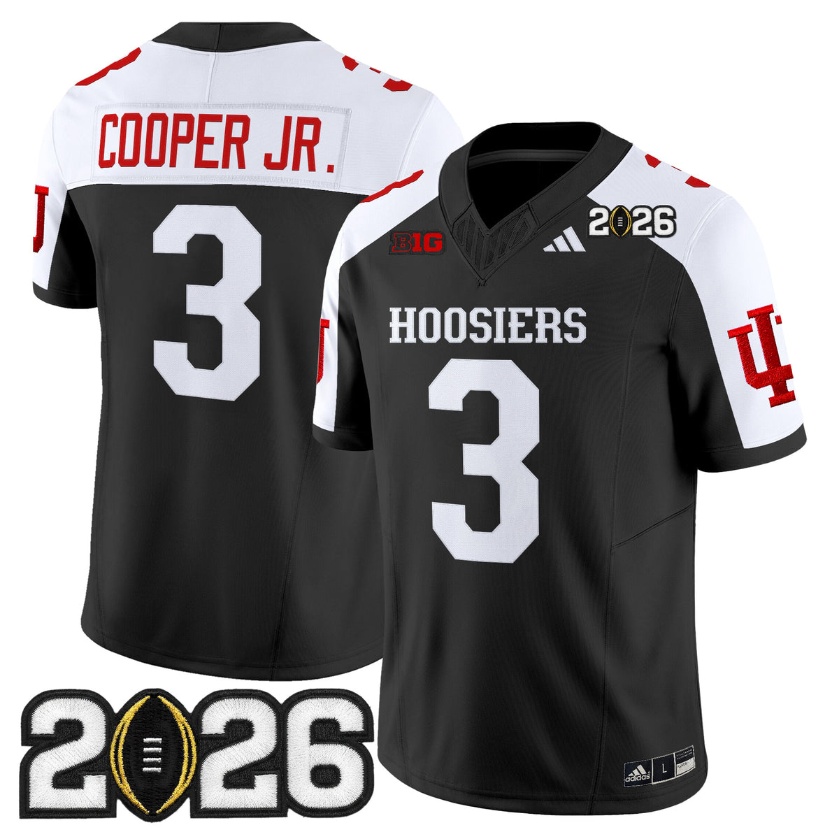 Men's Indiana Hoosiers 2026 CFP Final Patch Vapor Limited Jersey - All Stitched