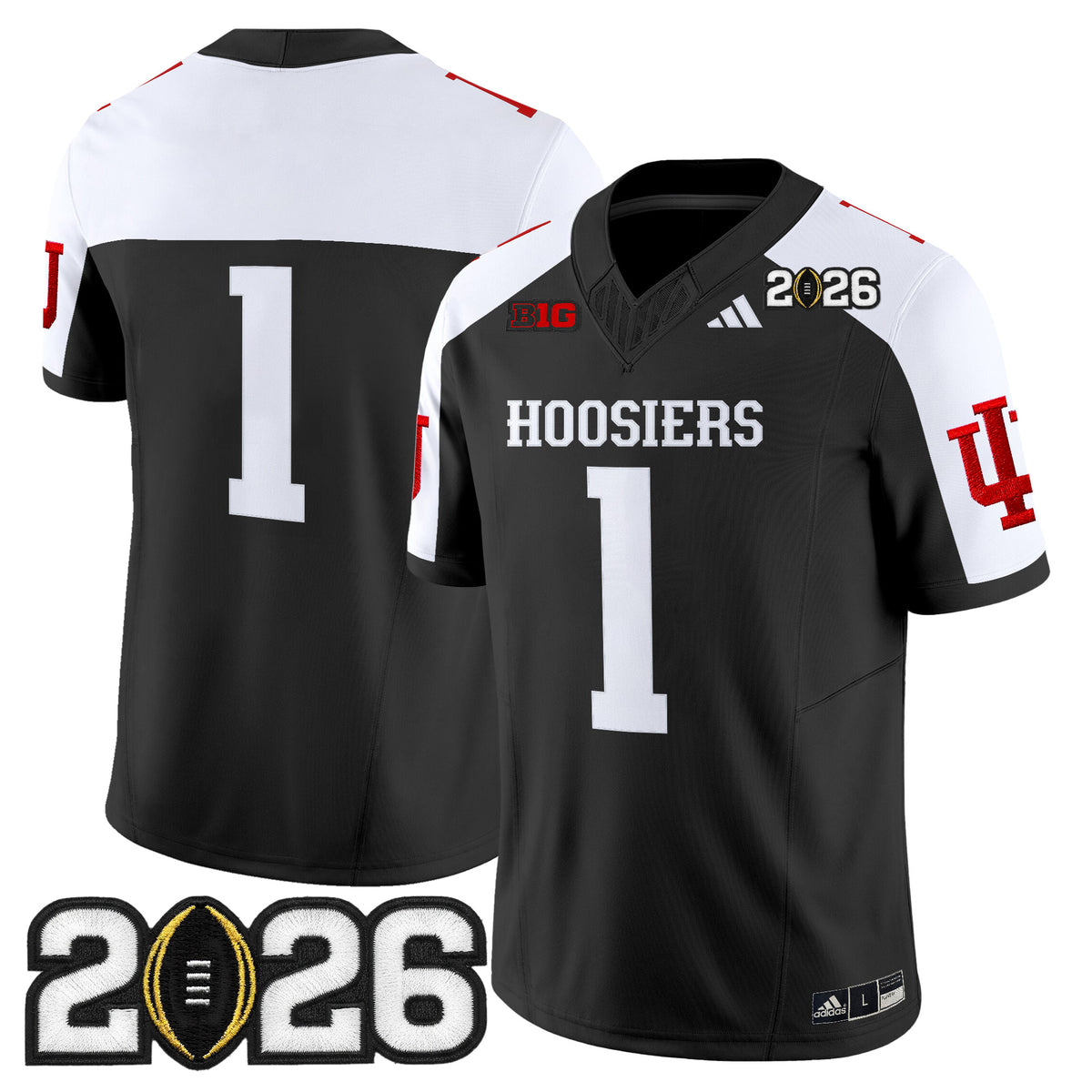 Men's Indiana Hoosiers 2026 CFP Final Patch Vapor Limited Jersey - All Stitched