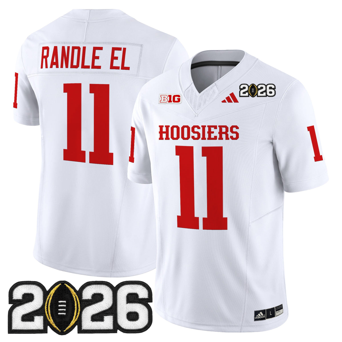 Men's Indiana Hoosiers 2026 CFP Final Patch Vapor Limited Jersey - All Stitched