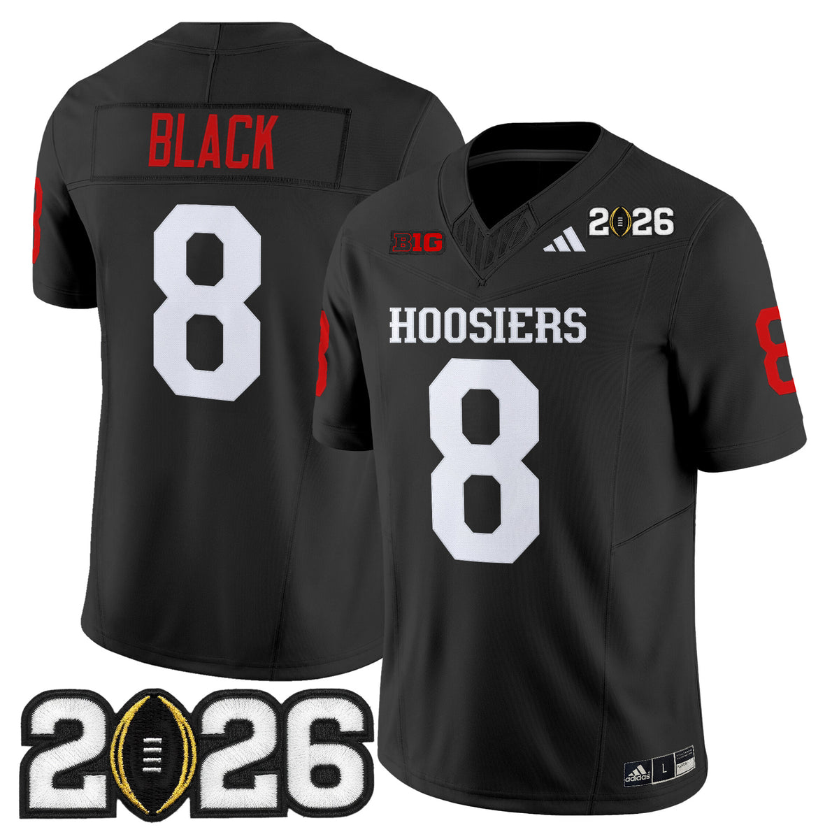 Men's Indiana Hoosiers 2026 CFP Final Patch Vapor Limited Jersey - All Stitched