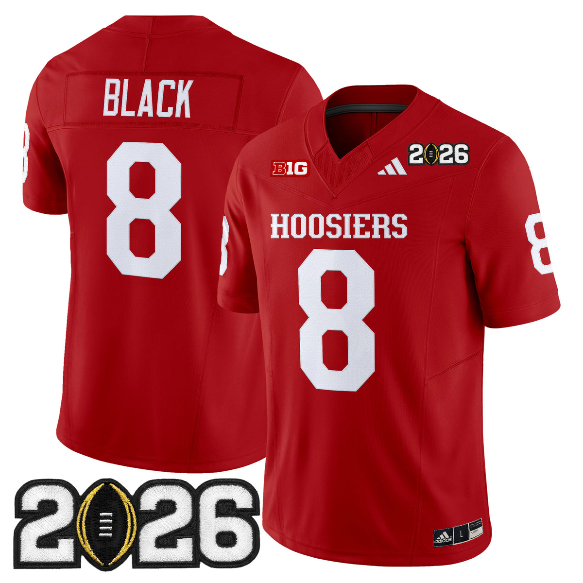 Men's Indiana Hoosiers 2026 CFP Final Patch Vapor Limited Jersey - All Stitched