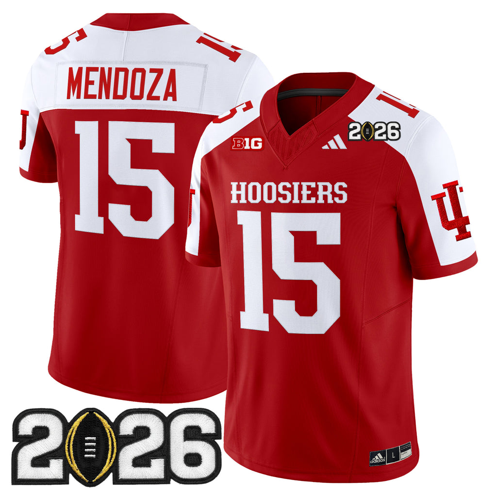 Men's Indiana Hoosiers 2026 CFP Final Patch Vapor Limited Jersey - All Stitched