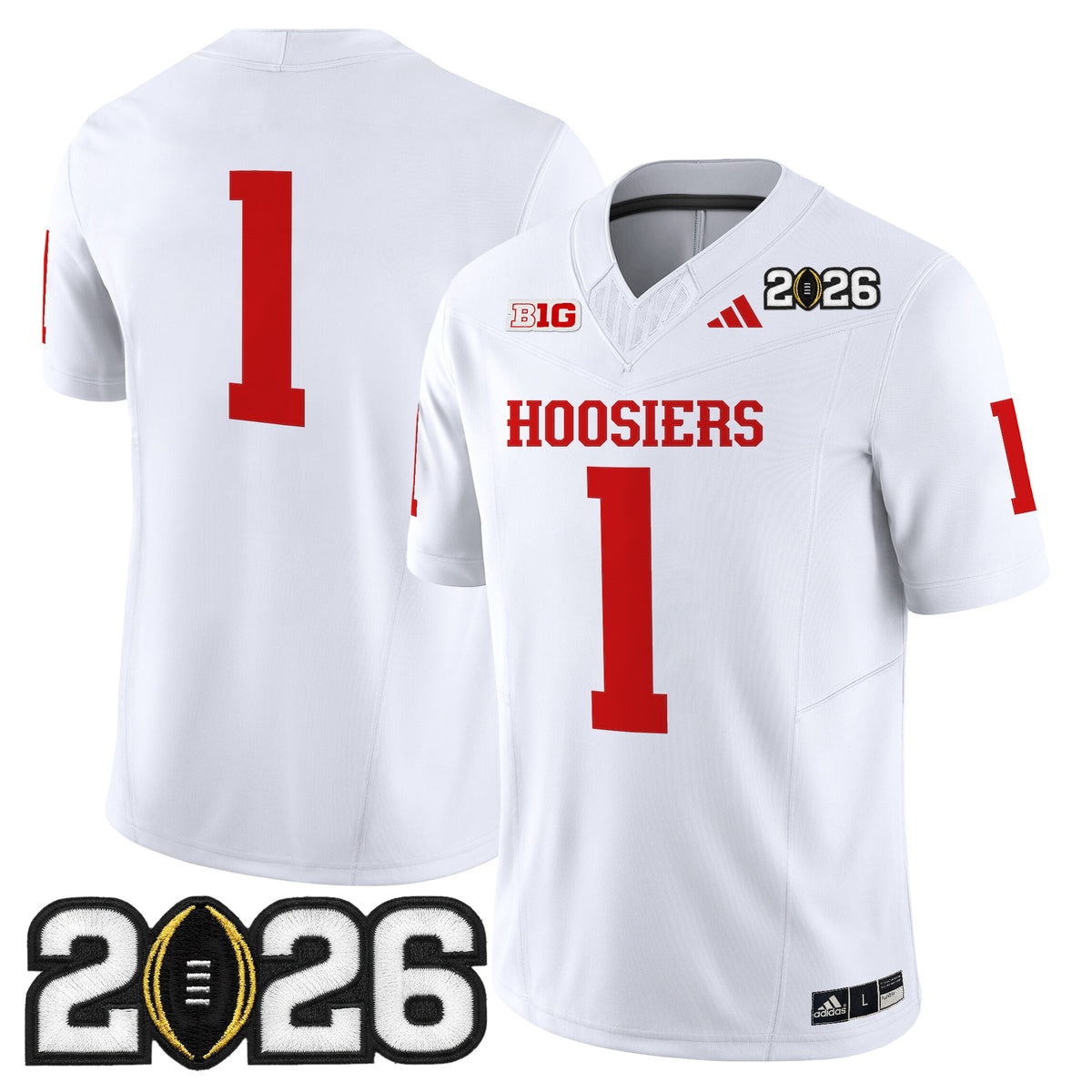 Men's Indiana Hoosiers 2026 CFP Final Patch Vapor Limited Jersey - All Stitched