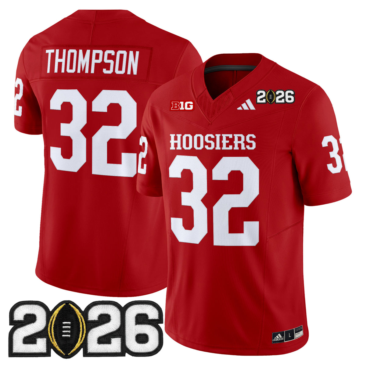 Men's Indiana Hoosiers 2026 CFP Final Patch Vapor Limited Jersey - All Stitched