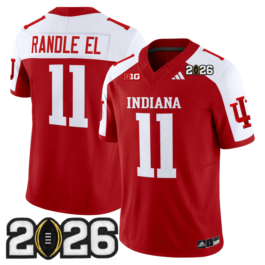 Men's Indiana Hoosiers 2026 CFP Final Patch Vapor Limited Jersey V2 - All Stitched