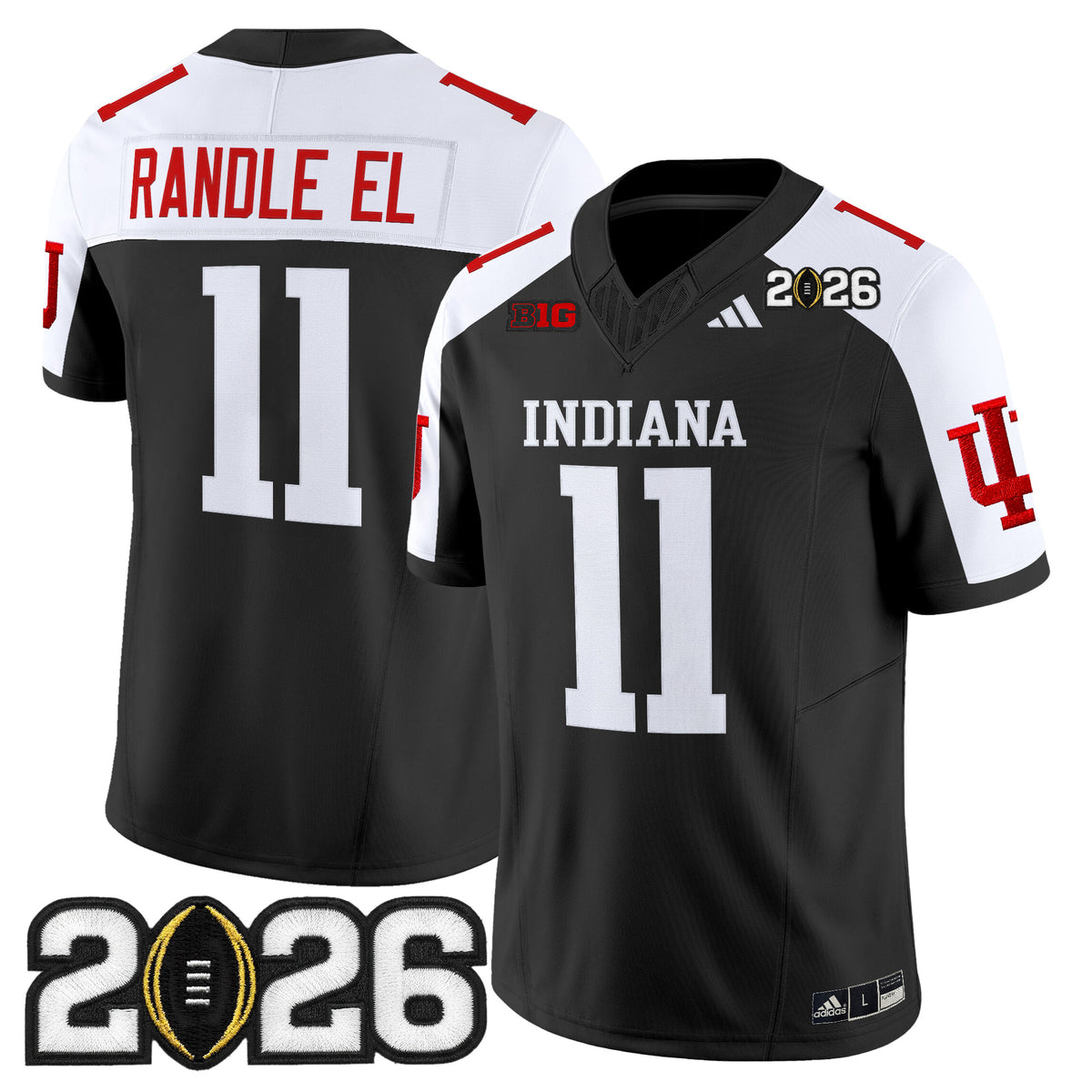 Men's Indiana Hoosiers 2026 CFP Final Patch Vapor Limited Jersey V2 - All Stitched