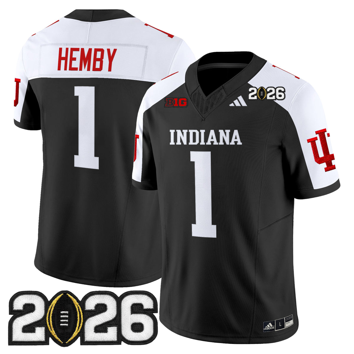 Men's Indiana Hoosiers 2026 CFP Final Patch Vapor Limited Jersey V2 - All Stitched