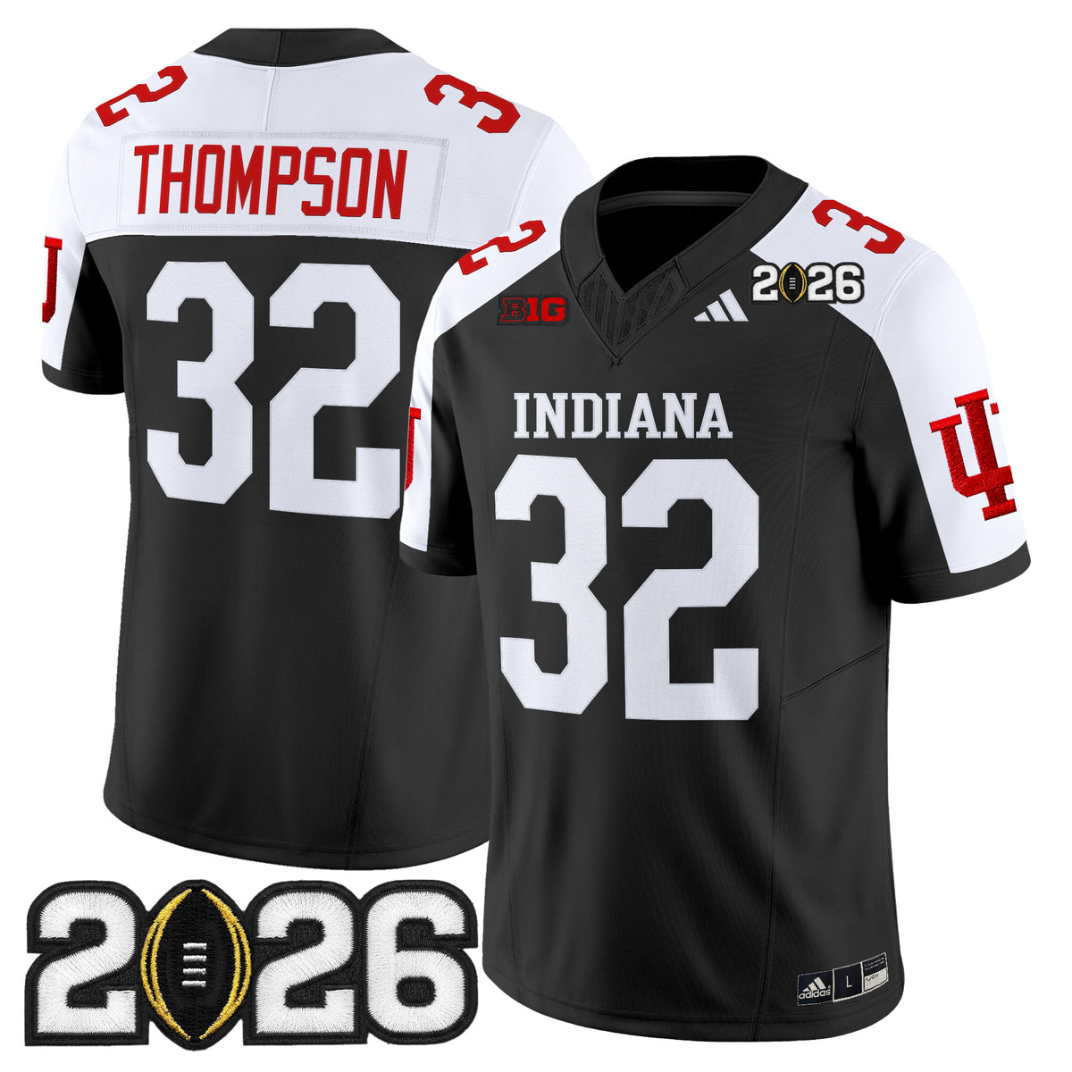 Men's Indiana Hoosiers 2026 CFP Final Patch Vapor Limited Jersey V2 - All Stitched