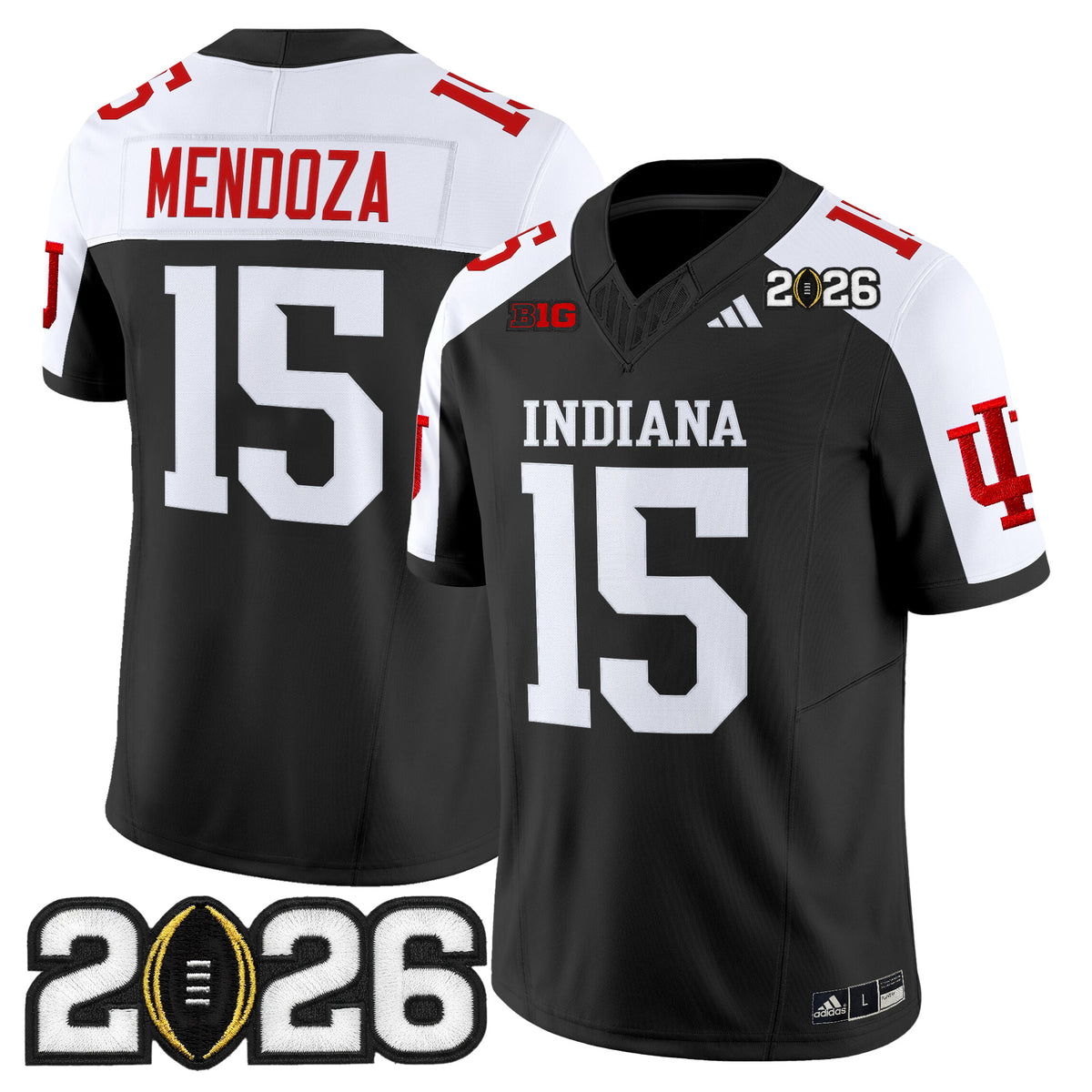Men's Indiana Hoosiers 2026 CFP Final Patch Vapor Limited Jersey V2 - All Stitched
