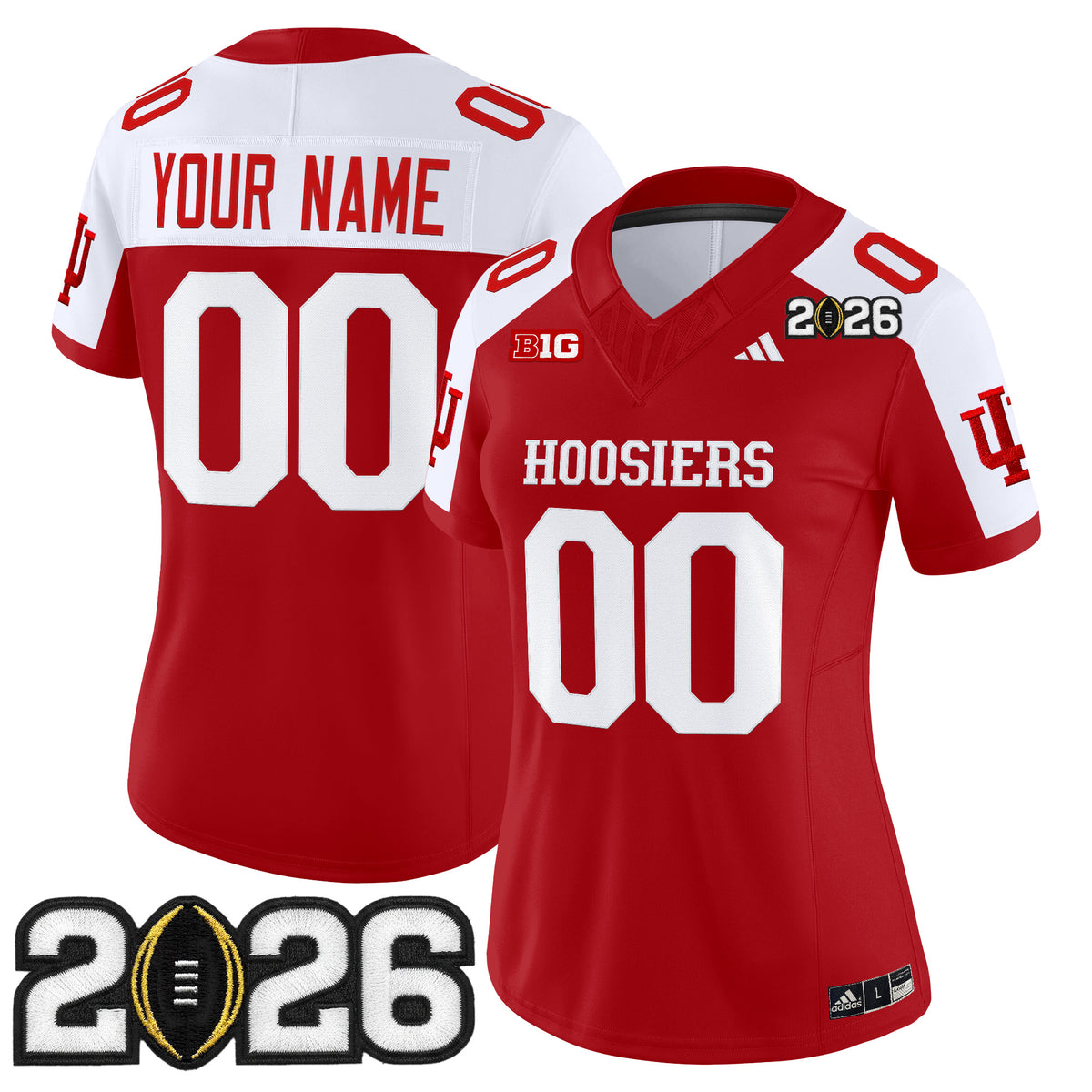 Indiana Hoosiers 2026 CFP Final Patch Vapor Limited Custom Jersey - All Stitched