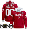 Indiana Hoosiers 2026 CFP Final Patch Premium Custom Pullover Hoodie - All Stitched
