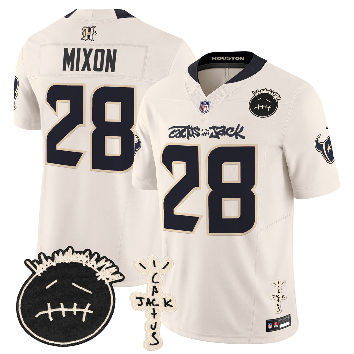 Men's Houston Texans x Cactus Jack Vapor Limited Jersey V2 - All Stitched