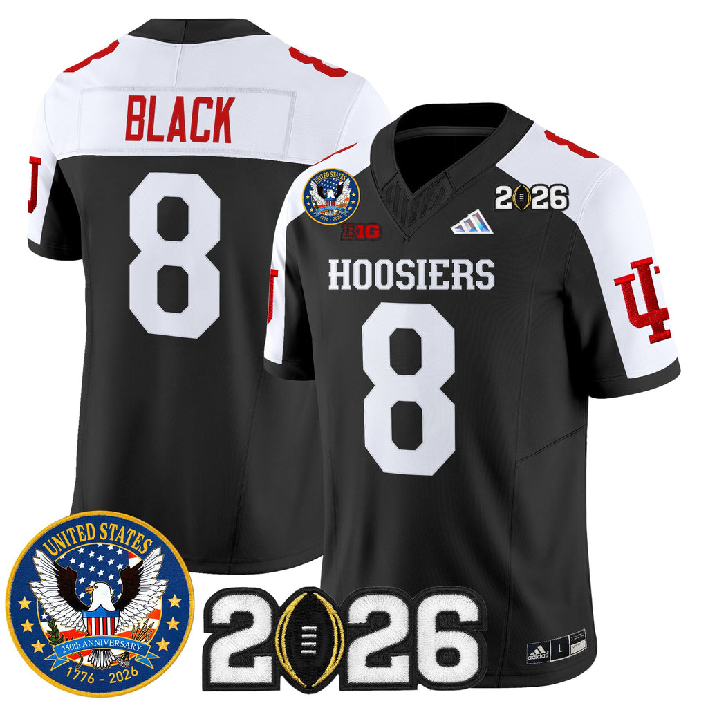 Men's Indiana Hoosiers "United States 250th Anniversary Patch" Vapor Limited Jersey - All Stitched
