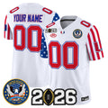 Miami Hurricanes "America250 Edition" Vapor Limited Custom Jersey - 2026 CFP Final Patch - All Stitched